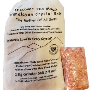 himalayan pink salt in a SafeSalt bag