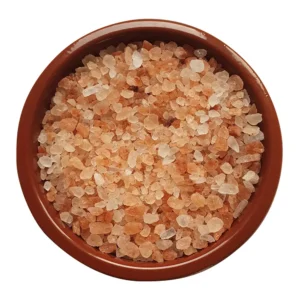 Himalayan coarse salt in a bowl