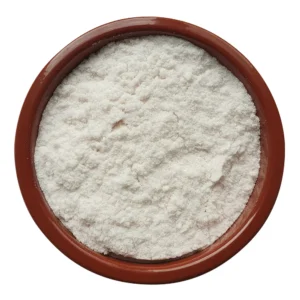 light pink himalayan salt powder in a bowl