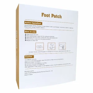 Detox Foot Patch Ginger Back Cover Detox Foot Patch Ginger box back cover