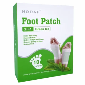 Detox Foot Patch Green Tea 2-in-1 Foot Patches with Green Tea essential oil