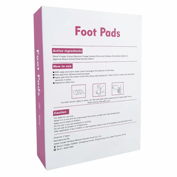 Detox Foot Pads Rose Back Cover Detox Foot Pads back cover