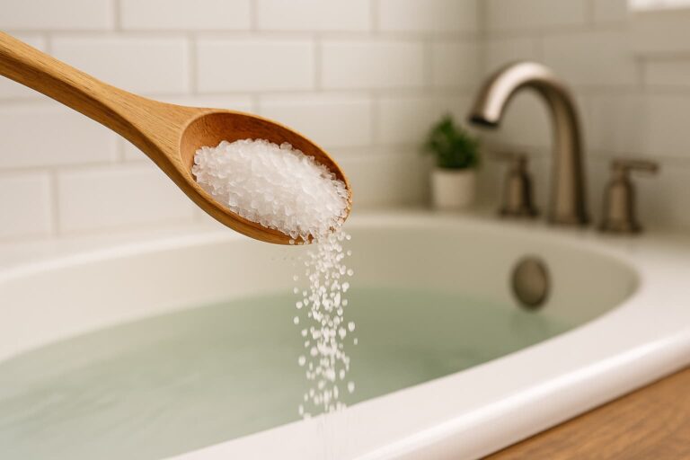 epsom salt bath tub