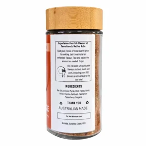 Burnt Ridge BBQ Rub back label