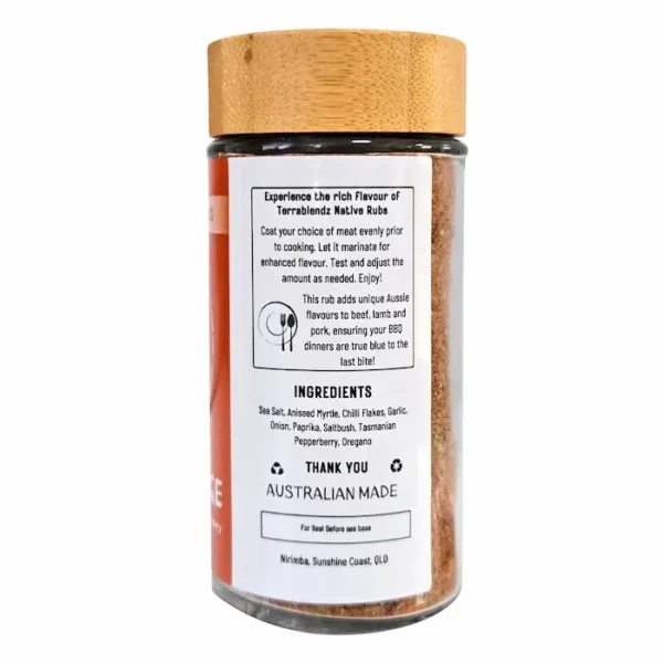Burnt Ridge BBQ Rub back label Burnt Ridge BBQ Rub back label