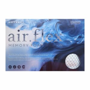 air flex memory foam pillow box front air flex memory foam pillow box front