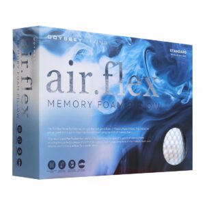 air flex memory foam pillow box front angle air flex memory foam pillow box front angle