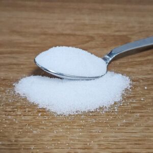 allulose spilled on table from spoon allulose spilled on table from spoon